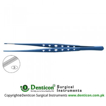 DeBakey Needle Pulling 2.0mm Atraumatic Tips, Tungsten Carbide Coated Behind the 6mm Length Atraumatic Jaw for Secure Needle Pulling action Straight,20cm Straight,20cm